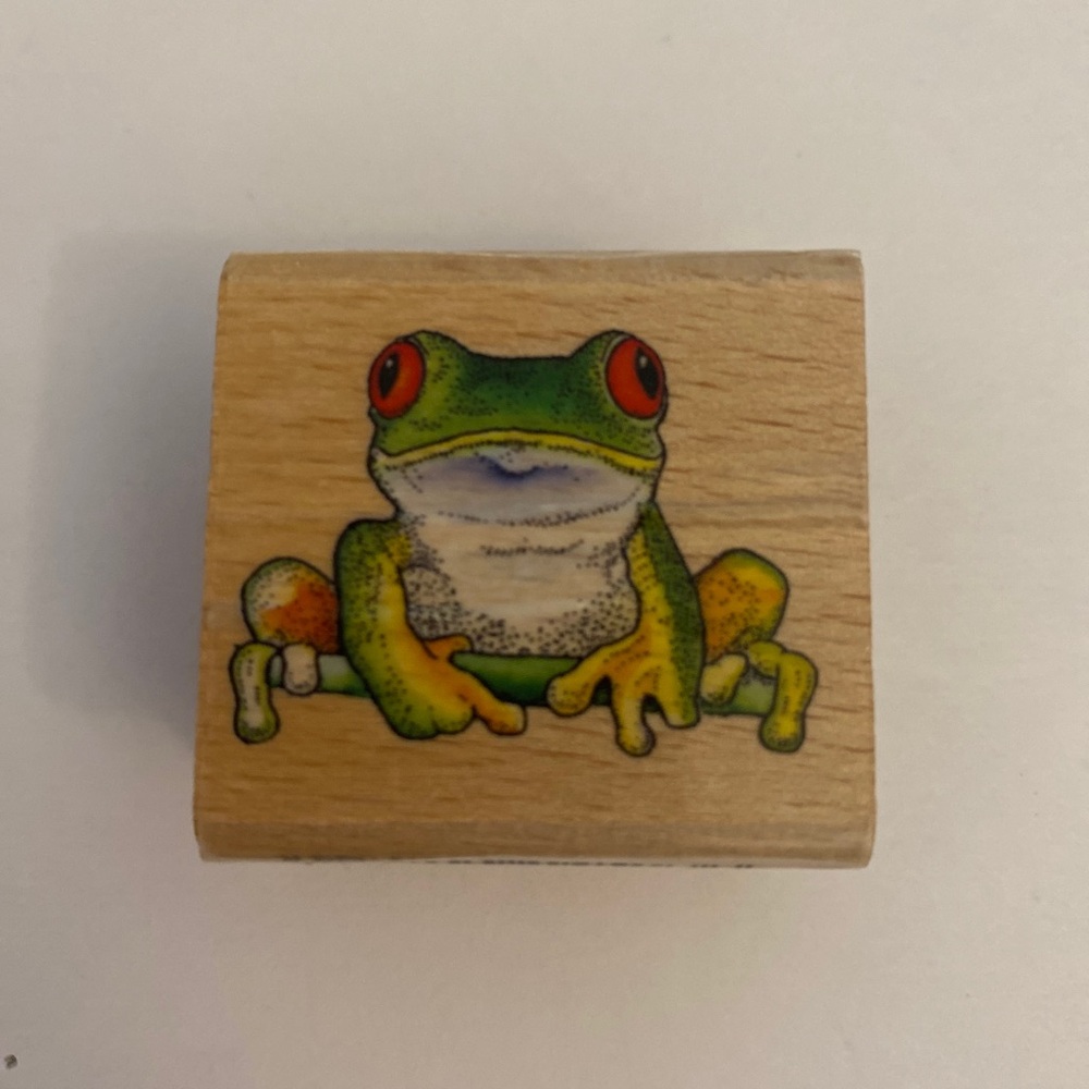 Stamp Craft 440D79 Wooden Frog Stamp new